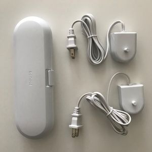 Philips Sonicare travel case and two chargers